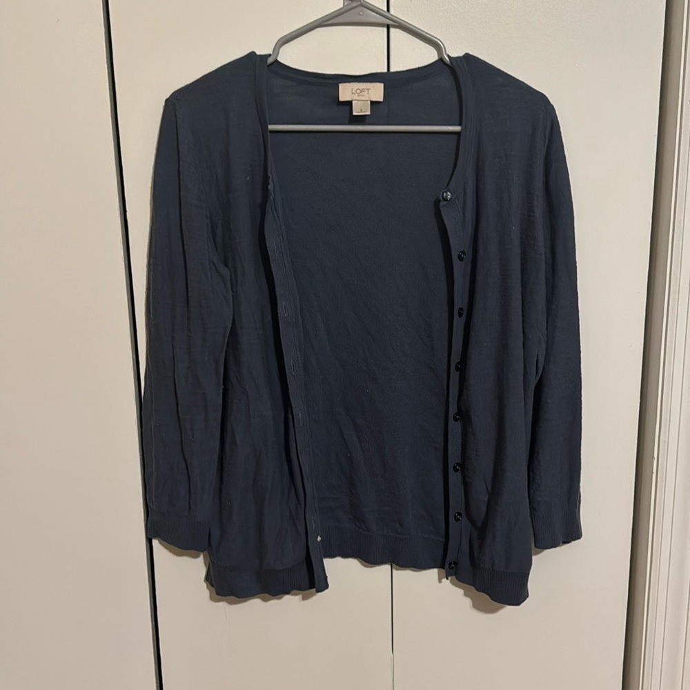 Loft Blue Cardigan